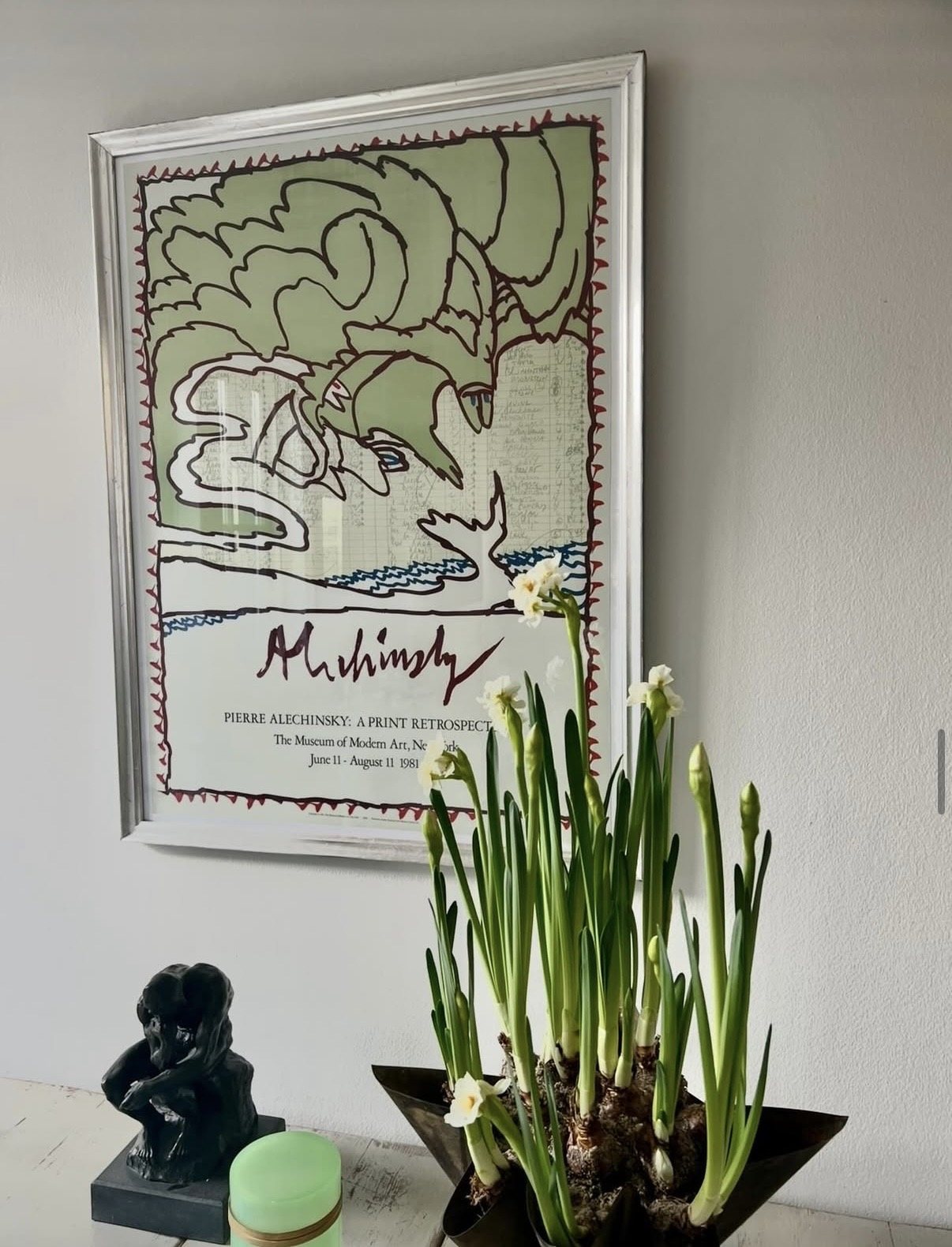 Alechinsky-plakat fra Instagram-opslag